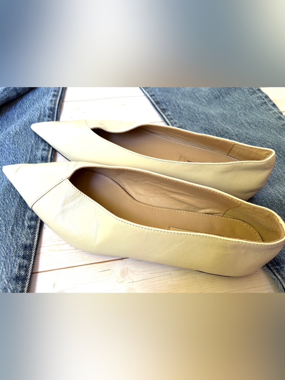 Massimo Dutti leather flats